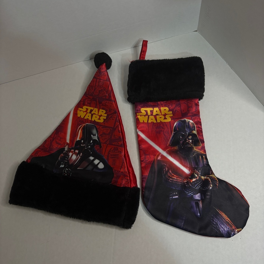 Star Wars Christmas Hat and Stocking